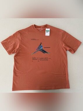 Jordan Men's Rust Orange Graphic Short Sleeve Tee